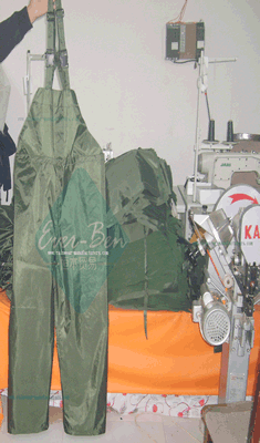 Nylon bib and brace-Green Color-Waterproof bib and brace-heavy duty bib and brace-bib overalls